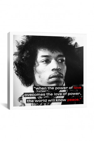 Canvas Print: Jimi Hendrix Quote