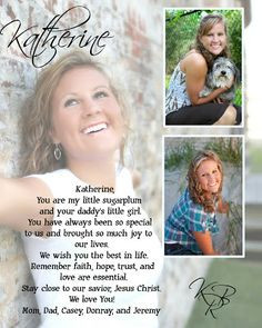 high school senior yearbook ad ideas | Labels: my life , portrait More