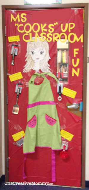 Ms. ???? Cooks Up Classroom Fun–A door idea that includes a gift for ...