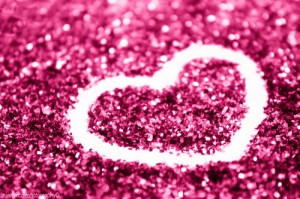 glitter, heart, pink, sparkle