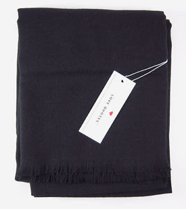 Détails sur Love Quotes Rayon Eyelash Scarf in Caviar NWT