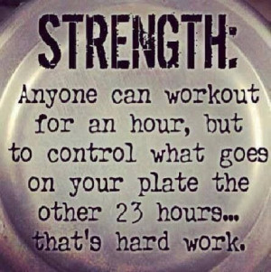 Very True! 30% Gym 70% Kitchen. You can do the work at the gym but if ...