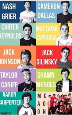 Magcon boys...they forgot hayes:( More
