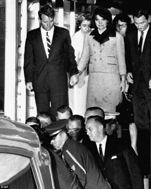 ... Kennedy, as the coffin carrying the body of President John F. Kennedy