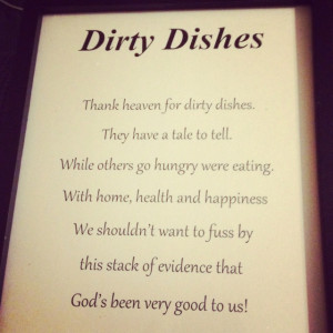 Dirty dishes