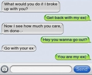 Breaking Up Via Text Message.