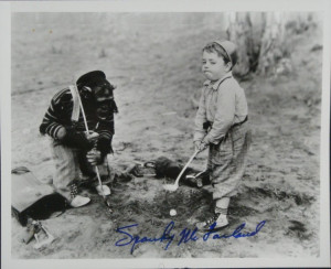 SPANKY McFARLAND SIGNED PHOTO - THE LITTLE RASCALS