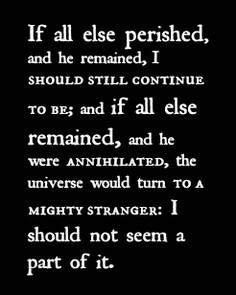 ... talk about, of all things, Wuthering Heights. Hence the soppy title