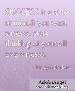 SUCCESS is a state of mind. If you want success, start thinking of ...