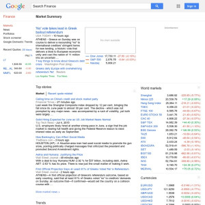 Finance: Stock market quotes, news, currency conversions & more