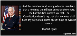 Robert Byrd Quote