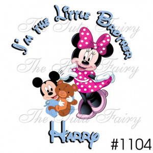 Big Sister to little Brother I'm the little brother minnie mickey ...