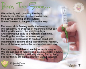 Premature baby born too soon.... Photo supplied by Little Tales ...