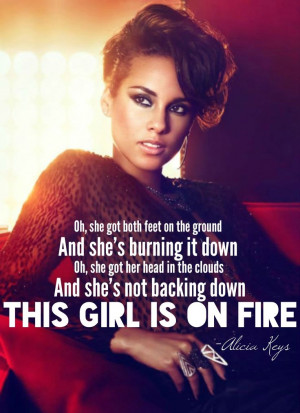 Girl is on fire