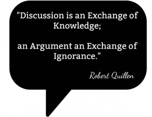 ... of Knowledge; an Argument an Exchange of Ignorance.