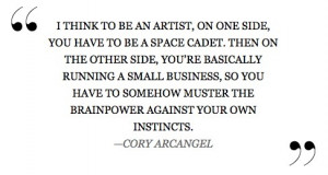 Cory Arcangel in Interview Magazine about his upcoming show…