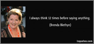 More Brenda Blethyn Quotes