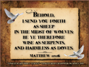 LinksterArt Bible Verses: Matthew 10:16
