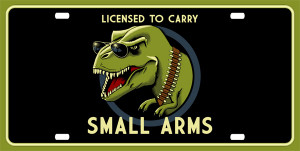 License to Carry Small Arms License Plate, License to Carry Small Arms ...