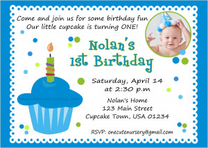 ... Nursery: Sweet Little Cupcake Boy Birthday - Baby's First Birthday