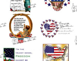 Americana - Patriotic Vintage Fam ous Quotes and Images - Digital ...