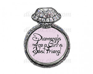Sweet Pink Diamond ring quote Printable Digital by DidiFox, $3.50