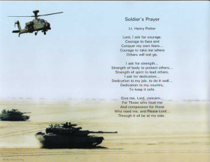 Soldier's Prayer Personalized Inspirational Saying