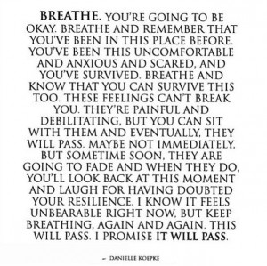quote to calm you down