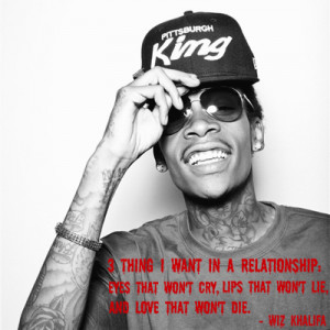Wiz Khalifa best quote ever on a picture of him. Check it out. on ...