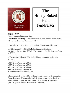 The Honey Baked Ham Fundraiser