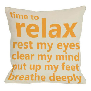 Time To Relax Pillow