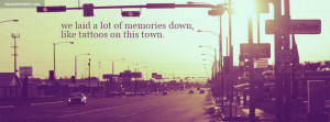Jason Aldean Tattoos On The Town Lyrics Quote City Facebook Cover