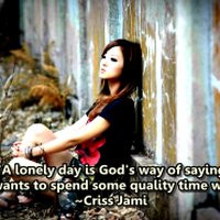 lonely girl in nature with quotes lonely girl quotes ...