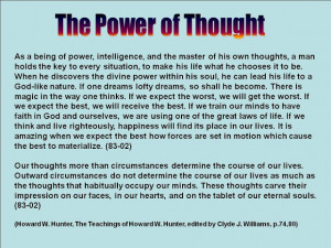 ... Light of Christ and The Holy Ghost and The Power of Positive Thought