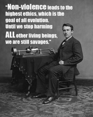 Non-violence leads to the highest ethics, which is the goal of all ...
