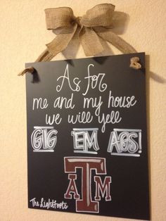 Gig 'Em Ags Sign More