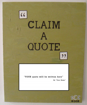 Title: Claim a Quote