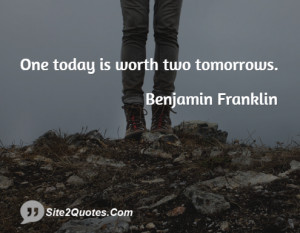 Inspirational Quote Benjamin Franklin