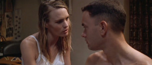 Robin Wright (Jenny Curran) and Tom Hanks (Forrest Gump) in Forrest ...