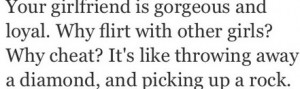 Your girlfriend is gorgeous and loyal. Why flirt With other girls ...