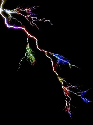 Rainbow Lightning Rainbow lightning by jpadfx