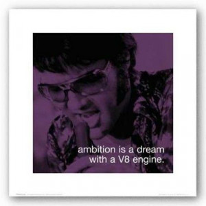 Fantastic Purple Elvis Presley Ambition Quote Poster Print Rare Lowest ...