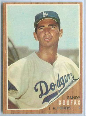 sandy koufax baseball cards