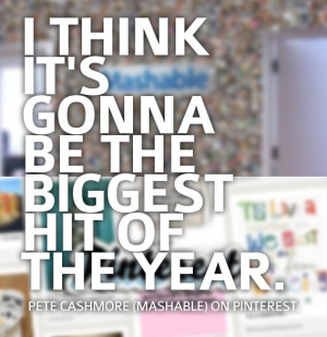 Pete Cashmore on pinterest. #2012 #Mashable #Pinterest