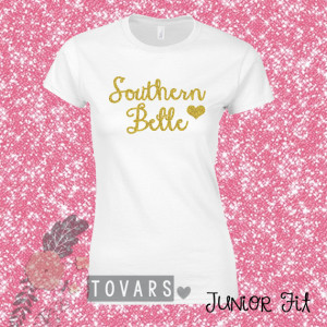 Southern Belle Unisex Women's T Shirt Country Sayings Southern Pride ...
