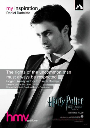 Daniel Radcliffe - hmv ‘My Inspiration’ posterDaniel picked a ...