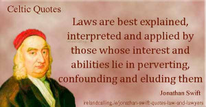 Jonathan Swift quotes on law and lawyers