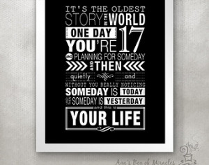 Oldest Story OTH Typography Poster PRINT (One Tree Hill quote ...