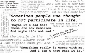 Perks of Being a Wallflower quotes