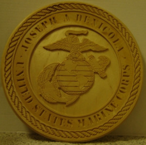 about MARINE CORPS EMBLEM | Handcrafted Wooden Plaque | USMC ...